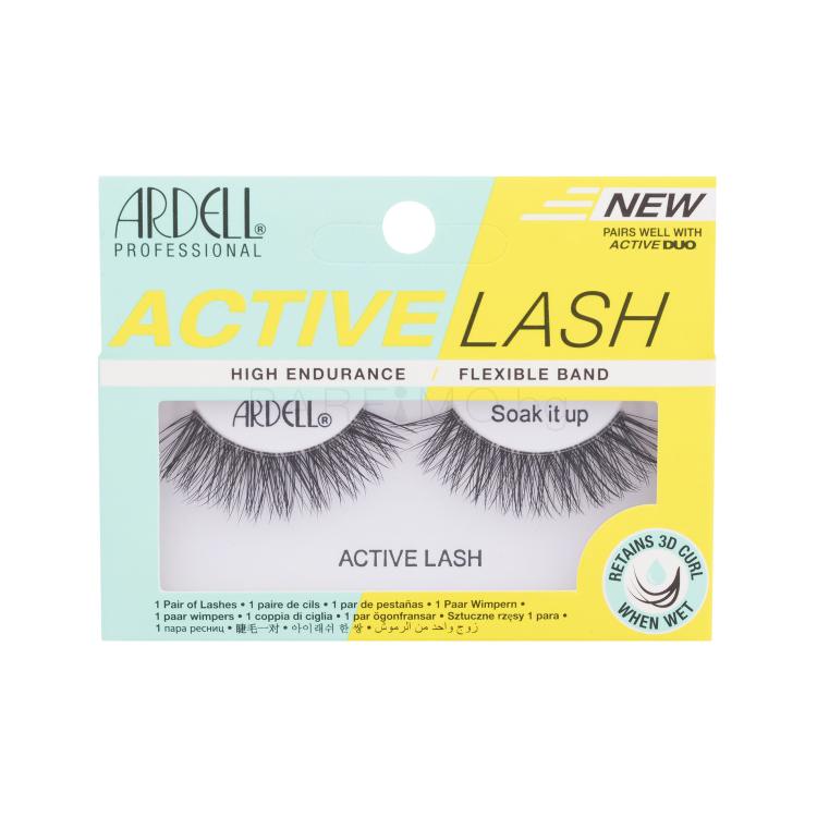 Ardell Active Lash Soak It Up Изкуствени мигли за жени 1 бр Нюанс Black