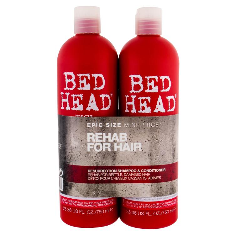 Tigi Bed Head Resurrection Duo Kit Подаръчен комплект шампоан 750 ml + балсам 750 ml увредена опаковка