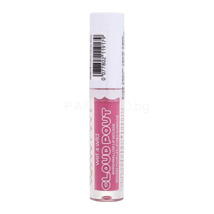 Wet n Wild Cloud Pout Marshmallow Lip Mousse Червило за жени 3 ml Нюанс Cotton Candy Skies