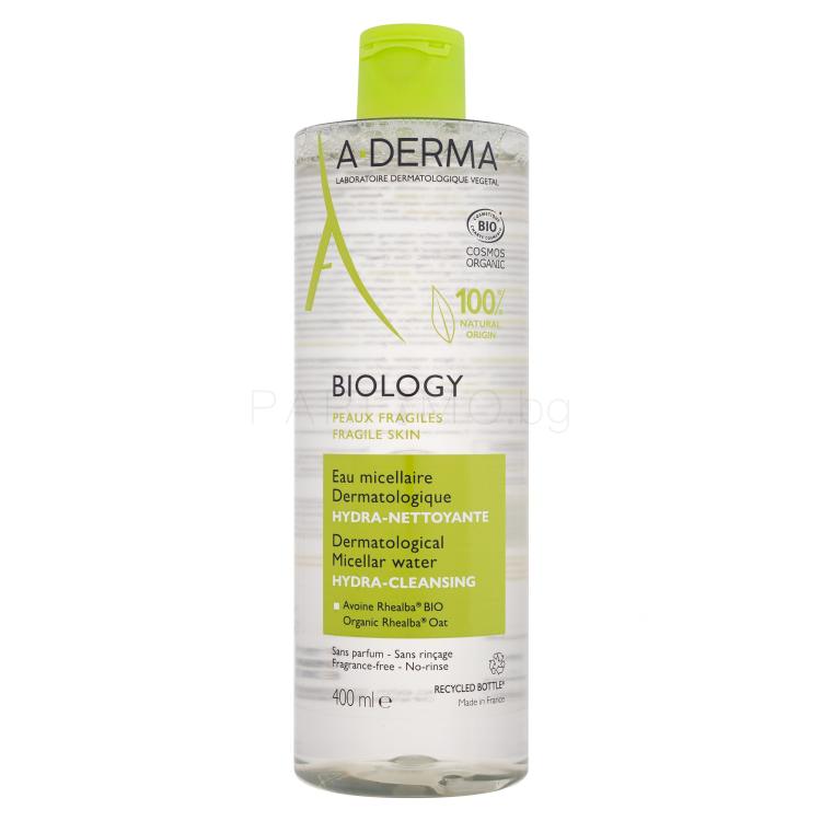 A-Derma Biology Dermatological Micellar Water Hydra-Cleansing Мицеларна вода за жени 400 ml