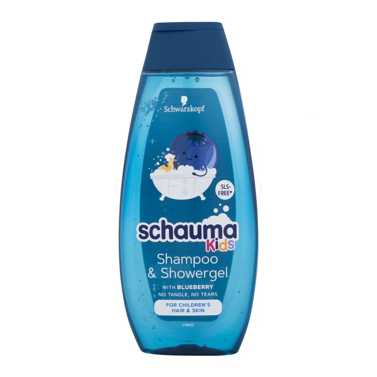 Schwarzkopf Schauma Kids Blueberry Shampoo &amp; Shower Gel Шампоан за деца 400 ml