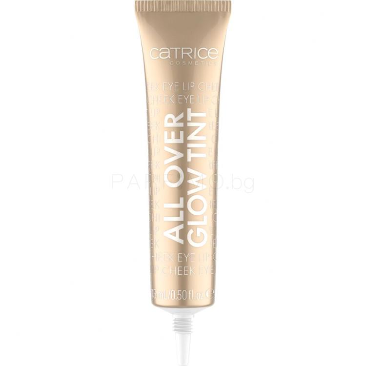 Catrice All Over Glow Tint Хайлайтър за жени 15 ml Нюанс 010 Beaming Diamond