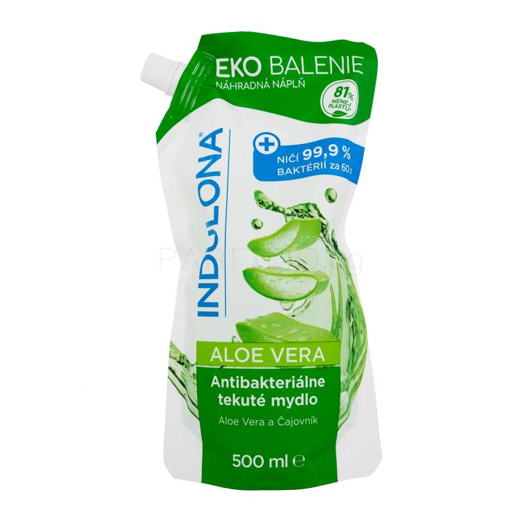 INDULONA Aloe Vera Antibacterial Течен сапун Пълнител 500 ml