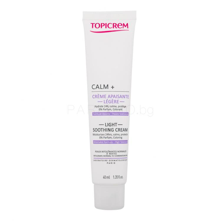 Topicrem Calm+ Light Soothing Cream Дневен крем за лице за жени 40 ml