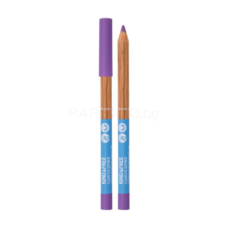 Rimmel London Kind &amp; Free Clean Eye Definer Молив за очи за жени 1,1 g Нюанс 003 Grape