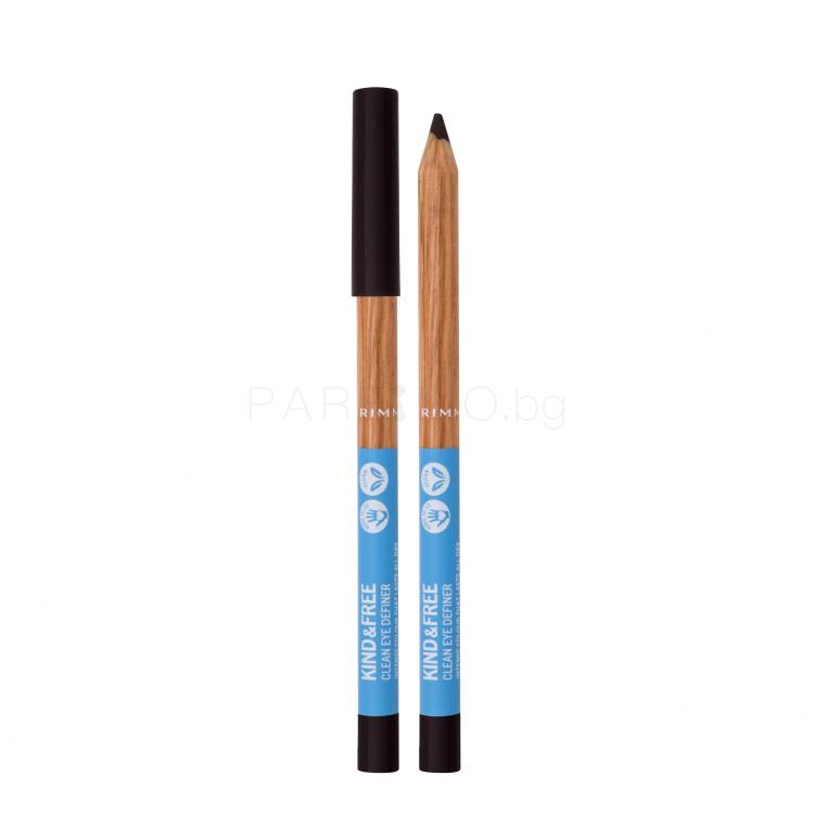 Rimmel London Kind &amp; Free Clean Eye Definer Молив за очи за жени 1,1 g Нюанс 002 Pecan