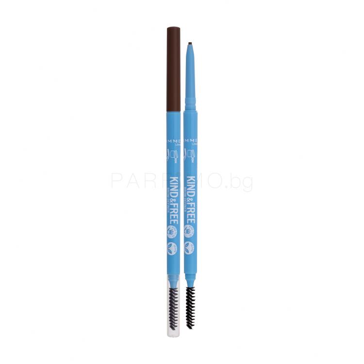 Rimmel London Kind &amp; Free Brow Definer Молив за вежди за жени 0,09 g Нюанс 006 Espresso