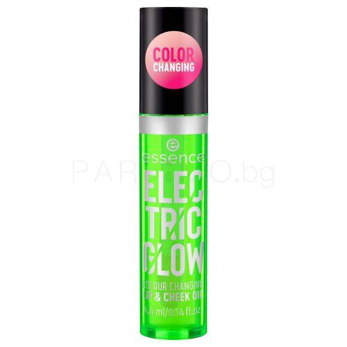 Essence Electric Glow Colour Changing Lip &amp; Cheek Oil Масло за устни за жени 4,4 ml