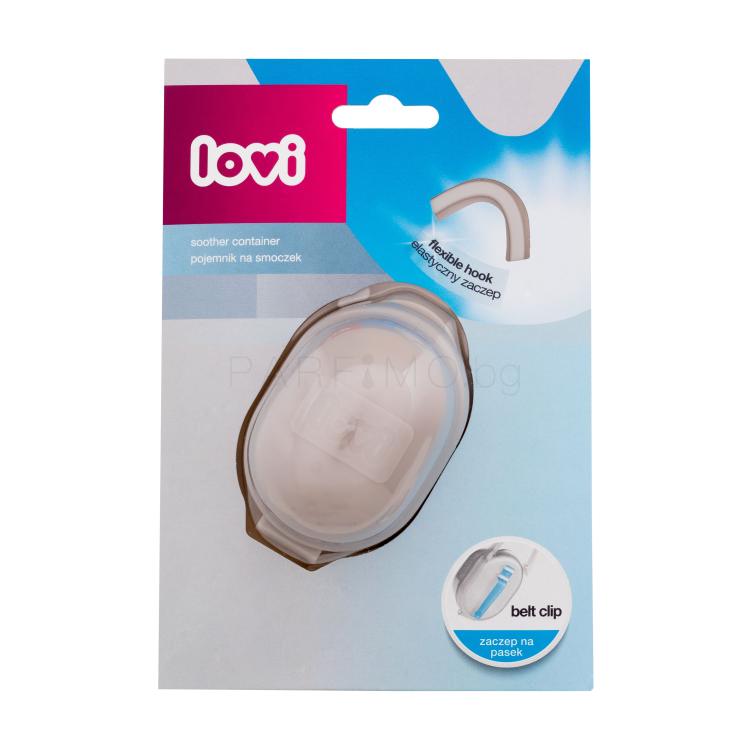 LOVI Soother Container Beige Калъф за биберон за деца 1 бр