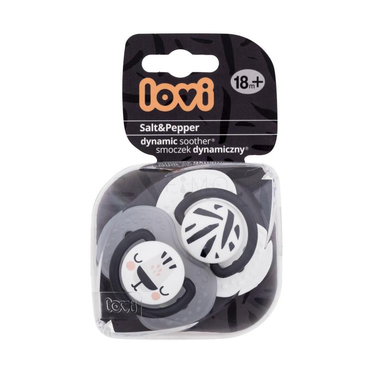 LOVI Salt&amp;Pepper Dynamic Soother 18m+ Биберон за деца 2 бр