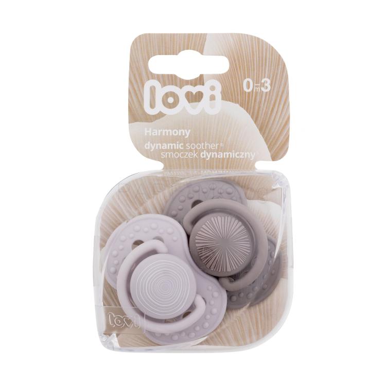 LOVI Harmony Dynamic Soother Boy 0-3m Биберон за деца 2 бр