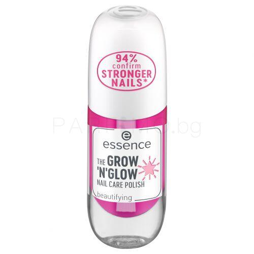 Essence The Grow&#039;N&#039;Glow Nail Care Polish Грижа за ноктите за жени 8 ml