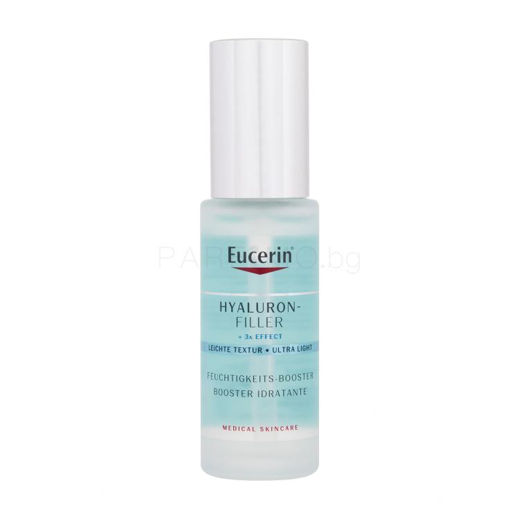 Eucerin Hyaluron-Filler + 3x Effect Ultra Light Moisture Booster Серум за лице за жени 30 ml