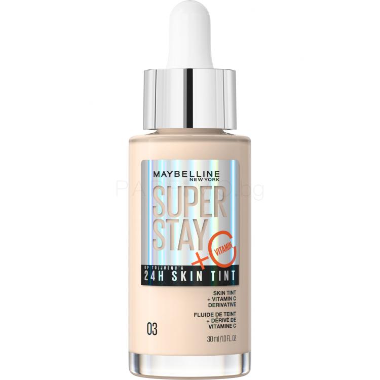 Maybelline Superstay 24H Skin Tint + Vitamin C Фон дьо тен за жени 30 ml Нюанс 03