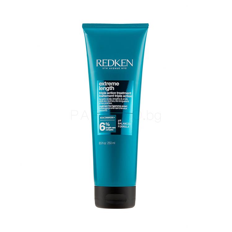 Redken Extreme Length Triple Action Treatment Маска за коса за жени 250 ml