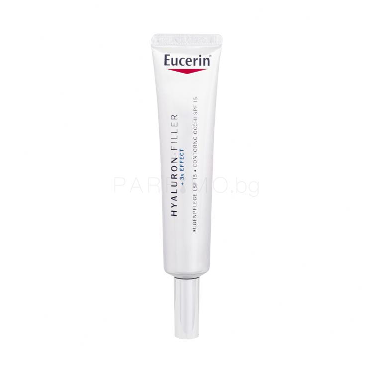 Eucerin Hyaluron-Filler + 3x Effect Eye Care SPF15 Околоочен крем за жени 15 ml