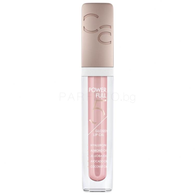 Catrice Power Full 5 Lip Oil Масло за устни за жени 4,5 ml Нюанс 020 Cherry Blossom Glow