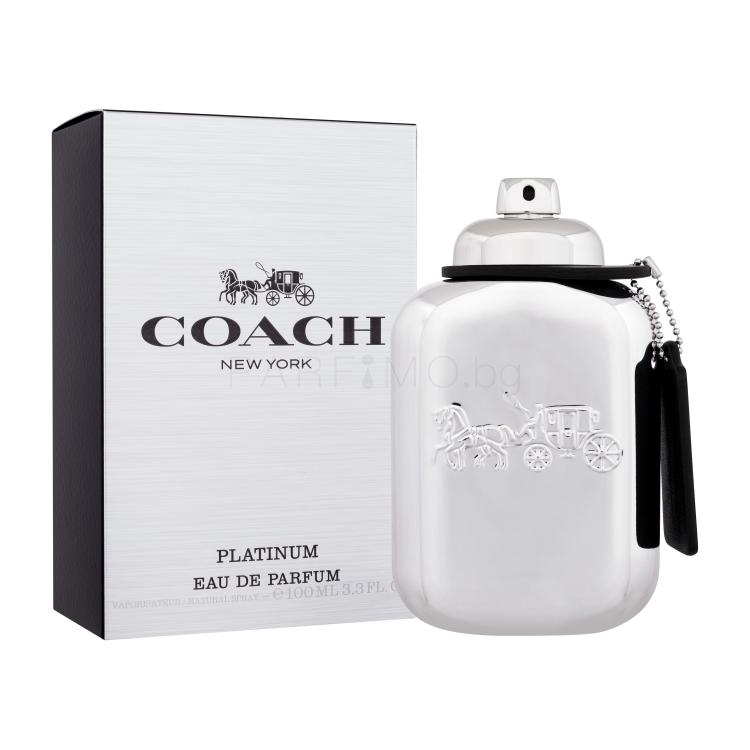 Coach Coach Platinum Eau de Parfum за мъже 100 ml увредена кутия