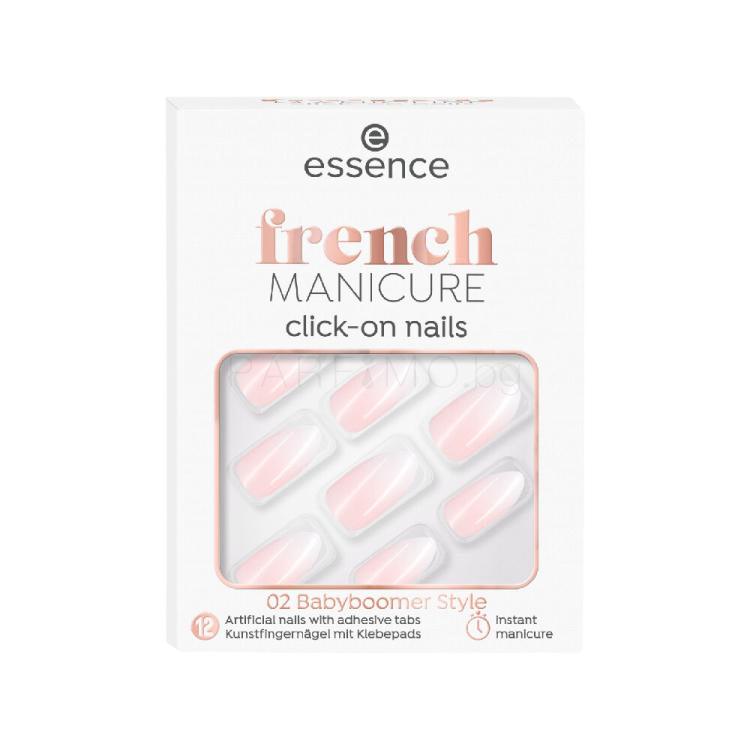 Essence French Manicure Click &amp; Go Nails Изкуствени нокти за жени Нюанс 02 Babyboomer Комплект