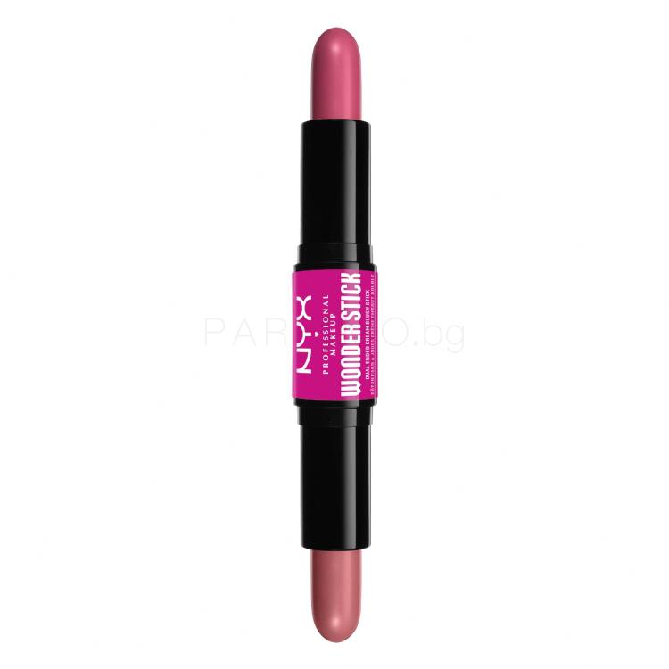 NYX Professional Makeup Wonder Stick Blush Руж за жени 8 g Нюанс 01 Light Peach And Baby Pink