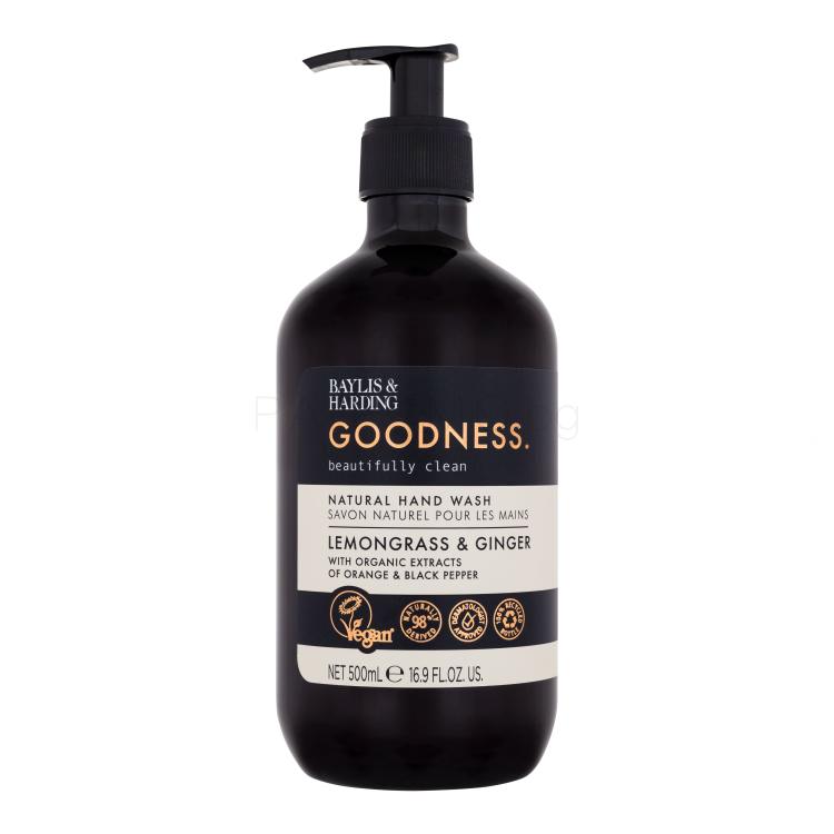 Baylis &amp; Harding Goodness Lemongrass &amp; Ginger Natural Hand Wash Течен сапун за жени 500 ml