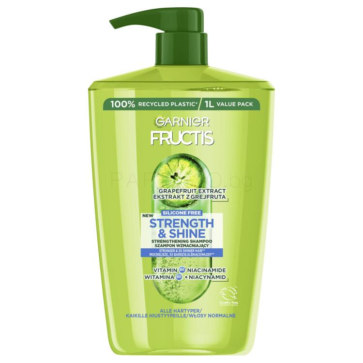 Garnier Fructis Strength &amp; Shine Fortifying Shampoo Шампоан за жени 1000 ml