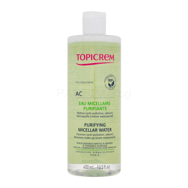 Topicrem AC Purifying Micellar Water Мицеларна вода за жени 400 ml