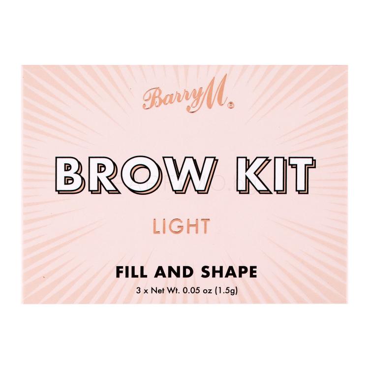 Barry M Brow Kit Комплекти и палитри за вежди за жени 4,5 g Нюанс Light