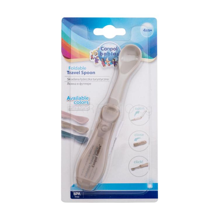 Canpol babies Travel Spoon Foldable Grey Съдове за деца 1 бр