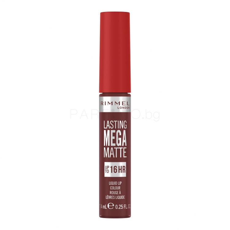 Rimmel London Lasting Mega Matte Liquid Lip Colour Червило за жени 7,4 ml Нюанс Urban Affair