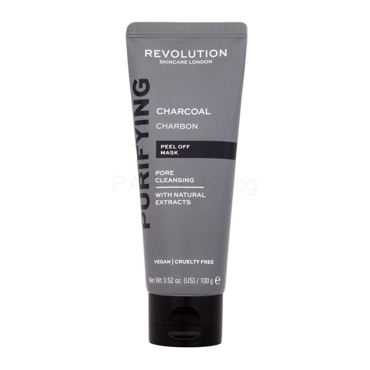 Revolution Skincare Purifying Charcoal Peel Off Mask Маска за лице за жени 100 g