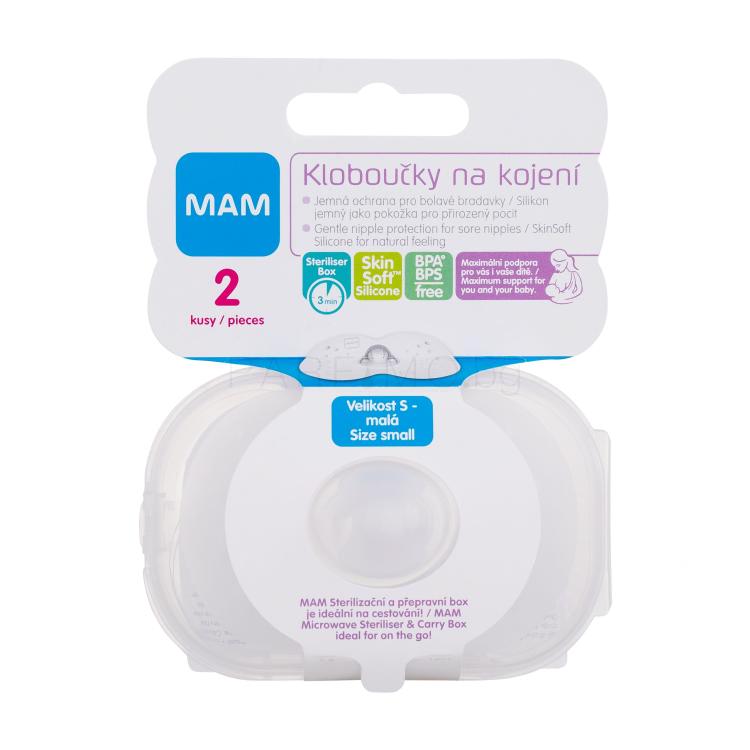 MAM Nipple Shields S Подплънки за кърмачки за жени 2 бр