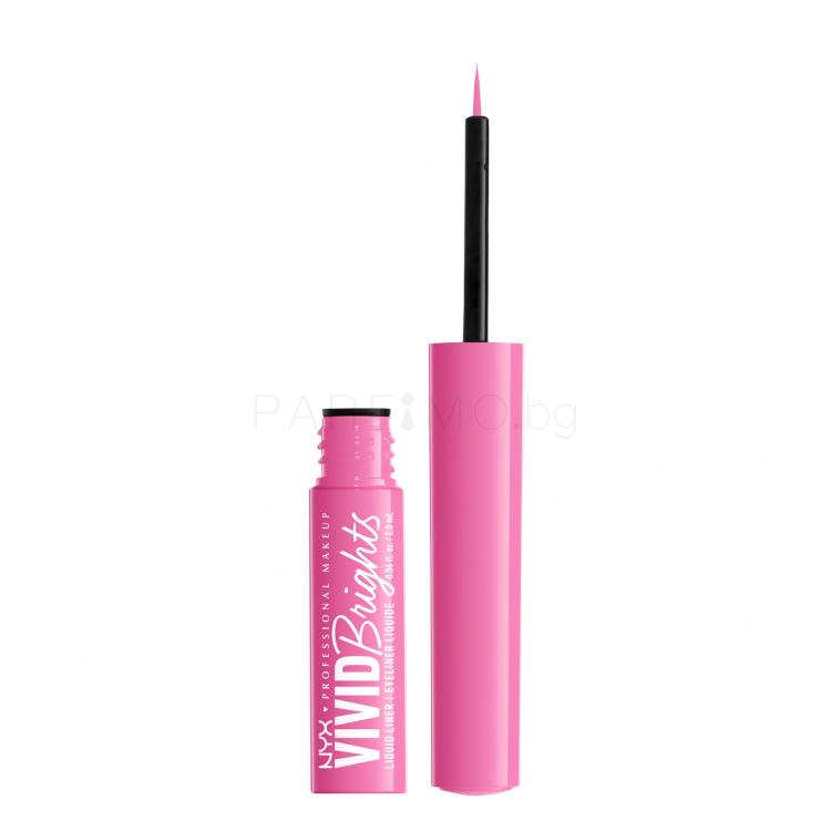 NYX Professional Makeup Vivid Brights Очна линия за жени 2 ml Нюанс 08 Don´t Pink Twice