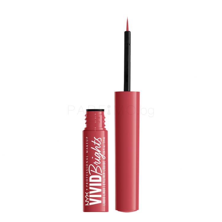 NYX Professional Makeup Vivid Brights Очна линия за жени 2 ml Нюанс 04 On Red