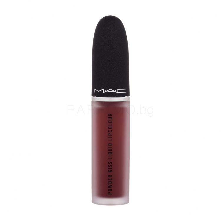 MAC Powder Kiss Liquid Червило за жени 5 ml Нюанс 977 Fashion Emergency