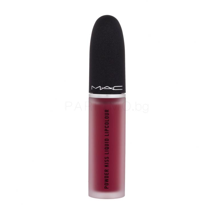 MAC Powder Kiss Liquid Червило за жени 5 ml Нюанс 980 Elegance Is Learned