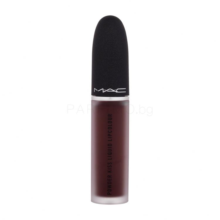 MAC Powder Kiss Liquid Червило за жени 5 ml Нюанс 993 Pretty Pleats!