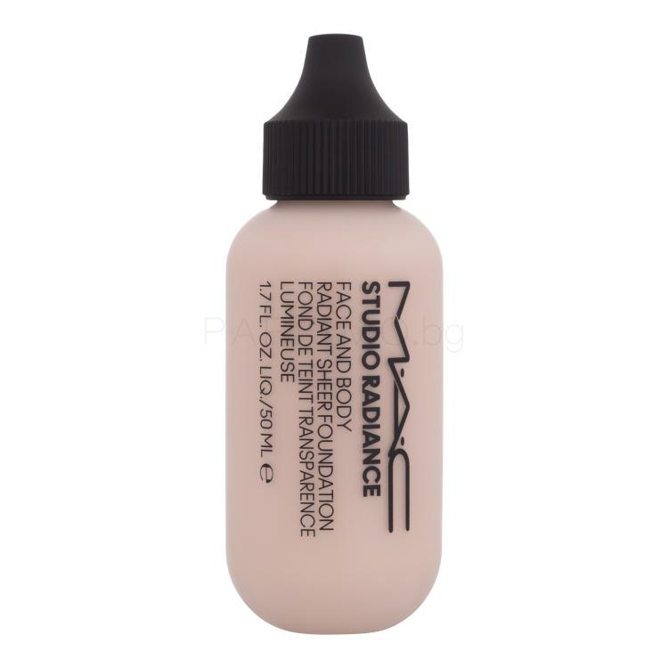 MAC Studio Radiance Face And Body Radiant Sheer Foundation Фон дьо тен за жени 50 ml Нюанс W1