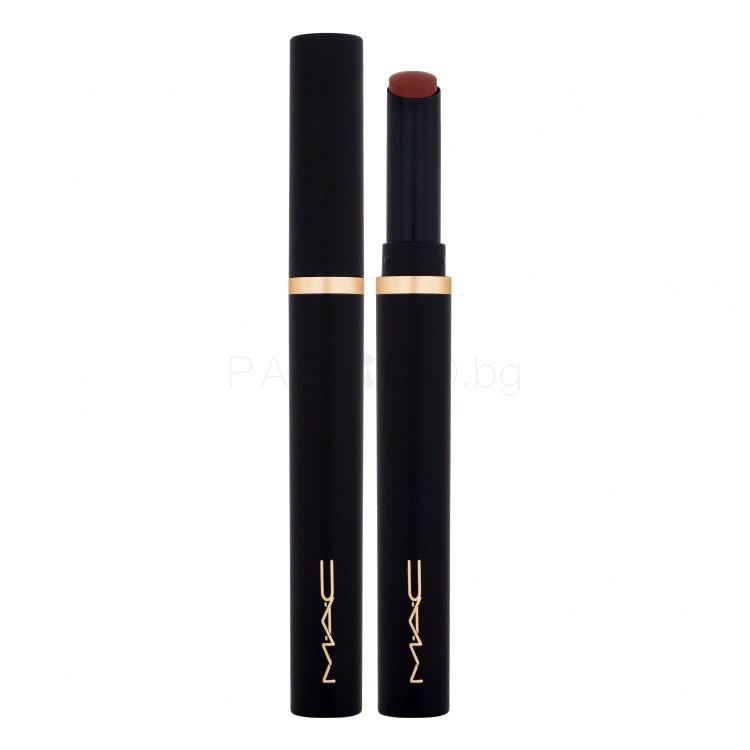 MAC Powder Kiss Velvet Blur Slim Stick Lipstick Червило за жени 2 g Нюанс 876 Nice Spice