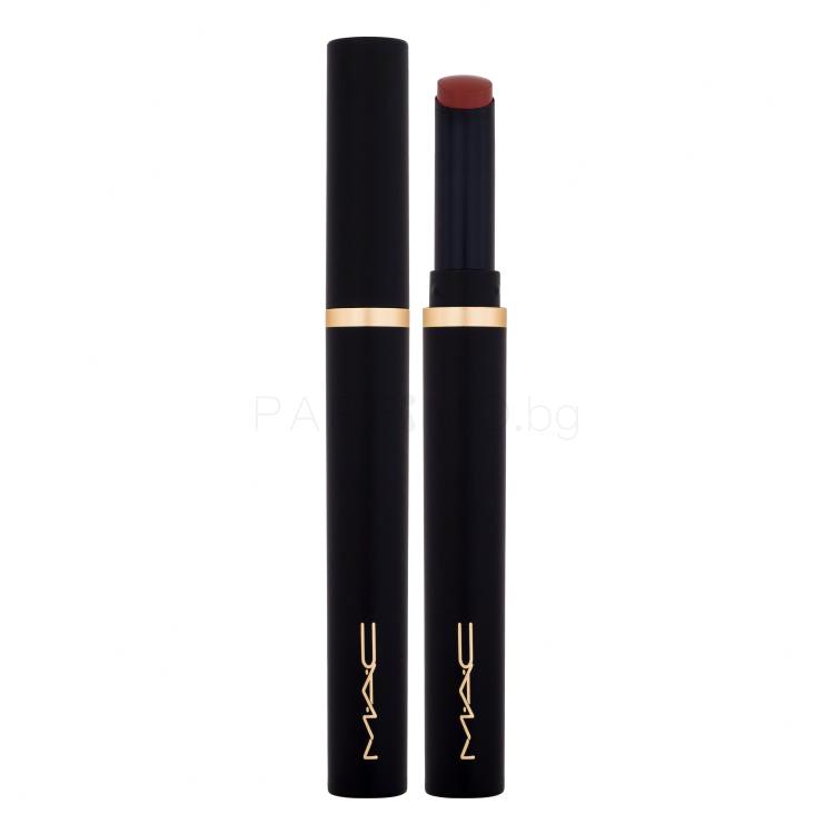 MAC Powder Kiss Velvet Blur Slim Stick Lipstick Червило за жени 2 g Нюанс 893 Sweet Cinnamon