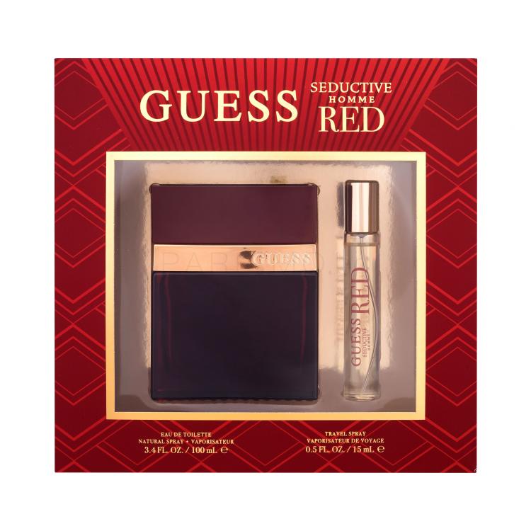 GUESS Seductive Homme Red SET1 Подаръчен комплект EDT 100 ml + EDT 15 ml