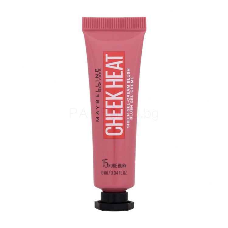 Maybelline Cheek Heat Руж за жени 10 ml Нюанс 15 Nude Burn