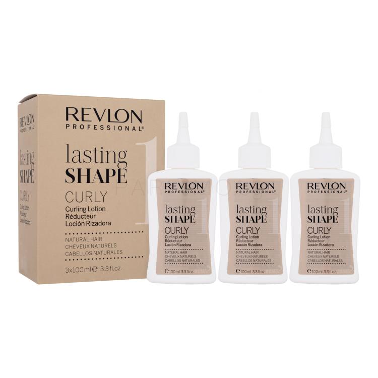 Revlon Professional Lasting Shape Curly Curling Lotion Natural Hair 1 За задържане на къдриците за жени 3x100 ml