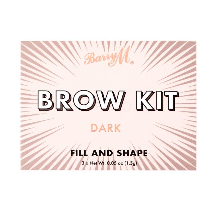 Barry M Brow Kit Комплекти и палитри за вежди за жени 4,5 g Нюанс Dark