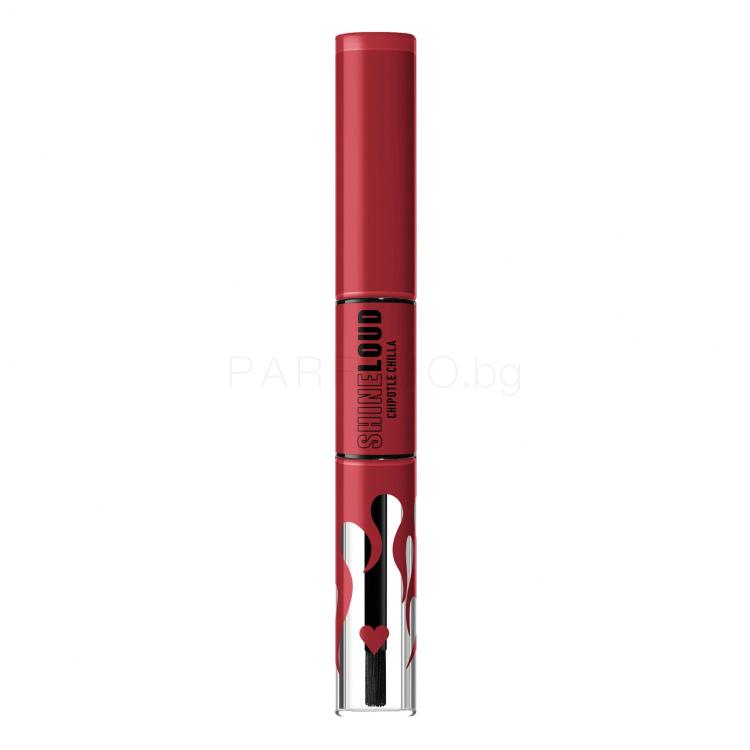 NYX Professional Makeup Shine Loud Червило за жени 3,4 ml Нюанс 34 Rebel In Red Serrano