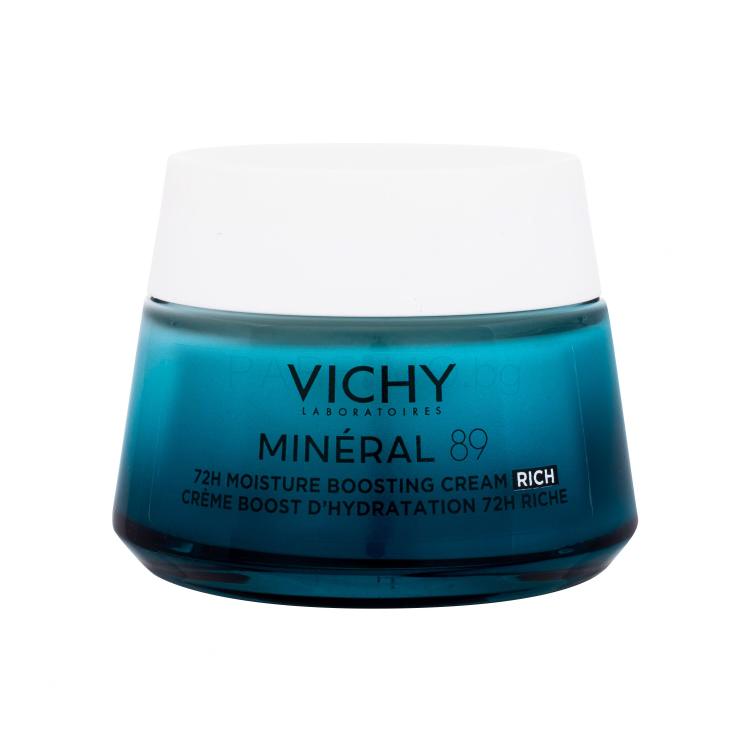 Vichy Minéral 89 72H Moisture Boosting Cream Rich Дневен крем за лице за жени 50 ml увредена кутия