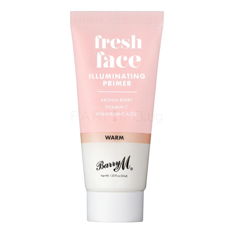 Barry M Fresh Face Illuminating Primer Основа за грим за жени 35 ml Нюанс Warm