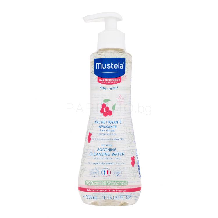 Mustela Bébé Soothing Cleansing Water No-Rinse Почистваща вода за деца 300 ml