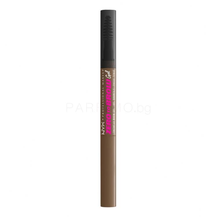 NYX Professional Makeup Zero To Brow Гел и помада за вежди за жени 2 ml Нюанс 02 Ash Blonde