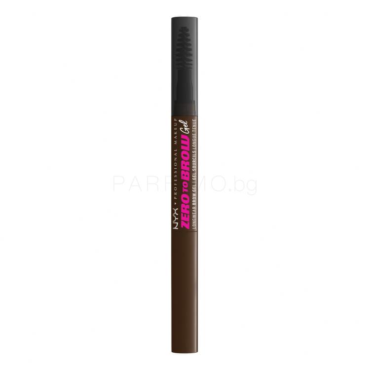 NYX Professional Makeup Zero To Brow Гел и помада за вежди за жени 2 ml Нюанс 07 Espresso